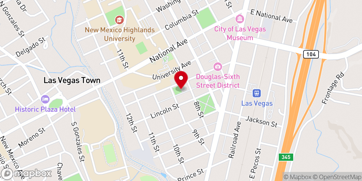 Map showing location of Saint Pauls Episcopal Church