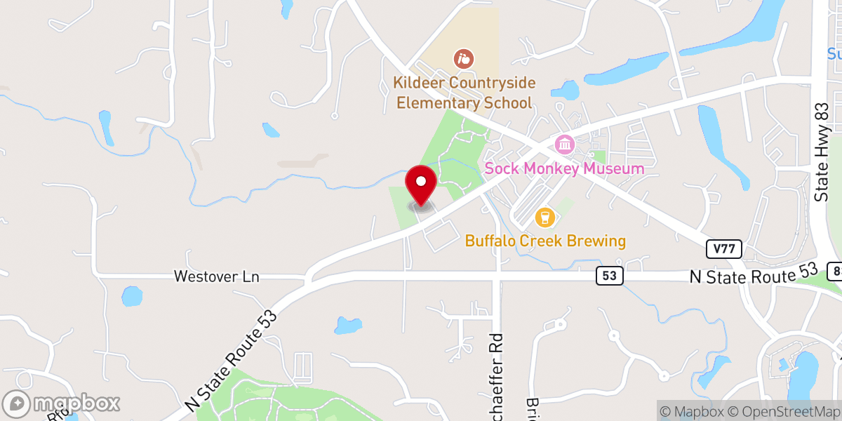 Map showing location of Trinity Grace Church
