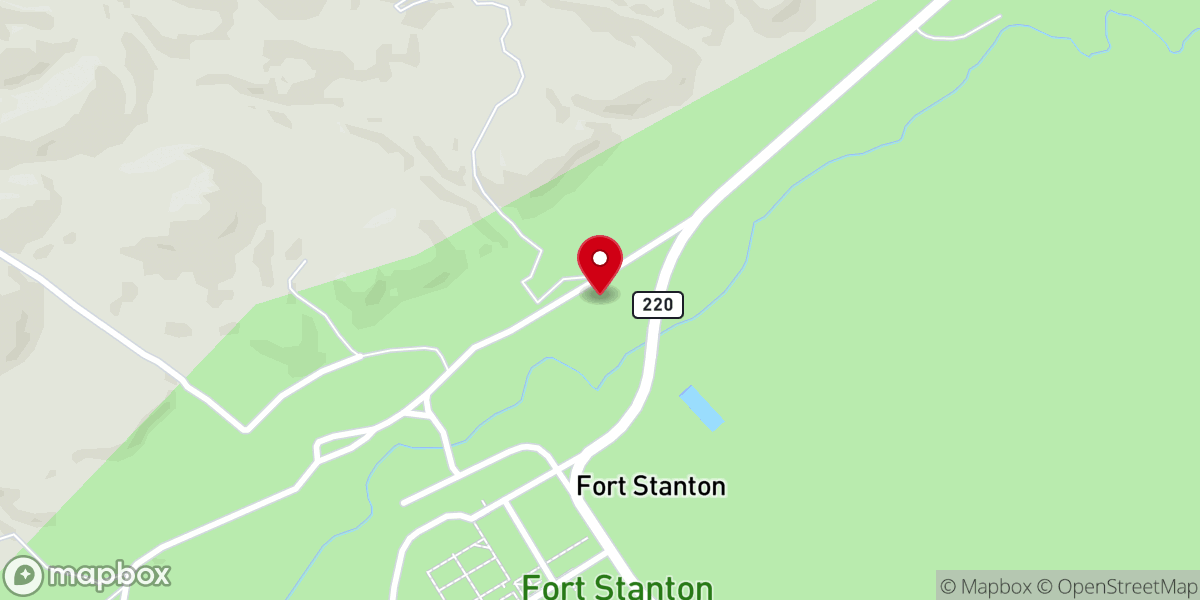 Map showing location of Fort Stanton-Snowy River Cave National Conservation Area