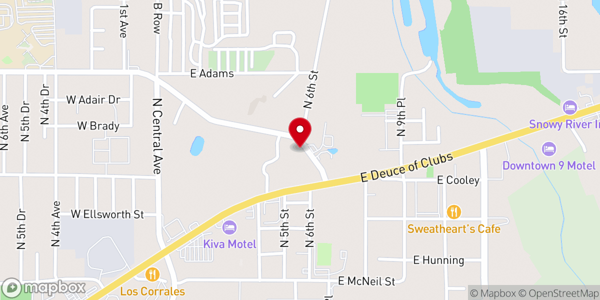Map showing location of Maranatha Bible Church