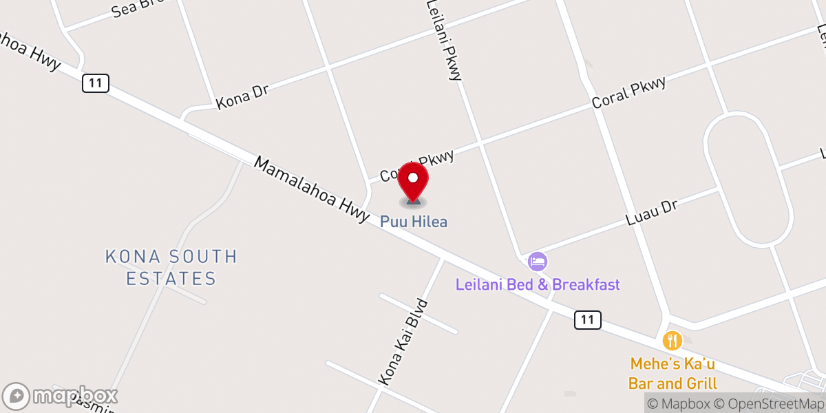 Map showing location of Ocean View Baptist Church
