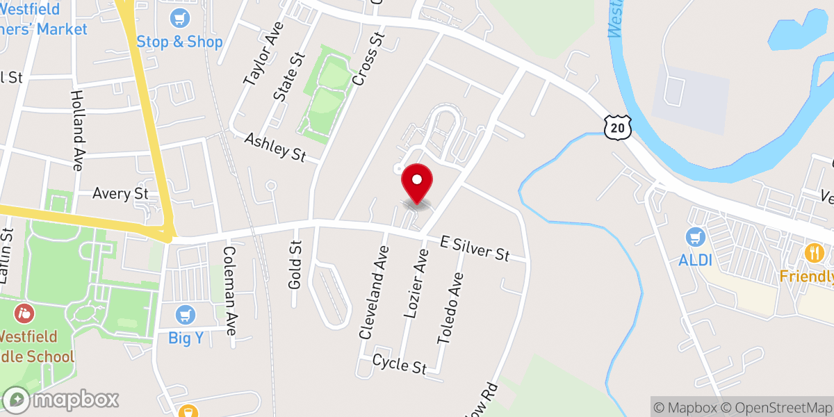 Map showing location of Vantage Health and Rehab of Westfield