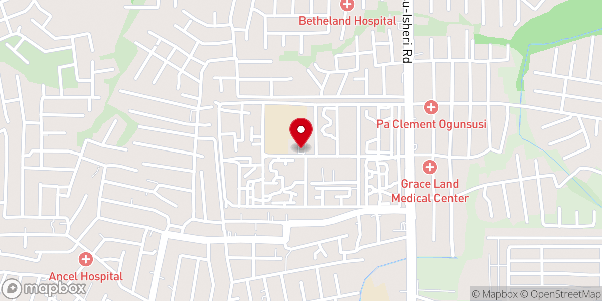 Map showing location of RCCG SOLUTION ZONE