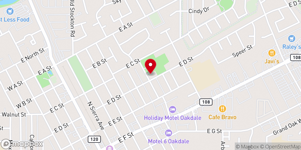 Map showing location of Mountain View Church