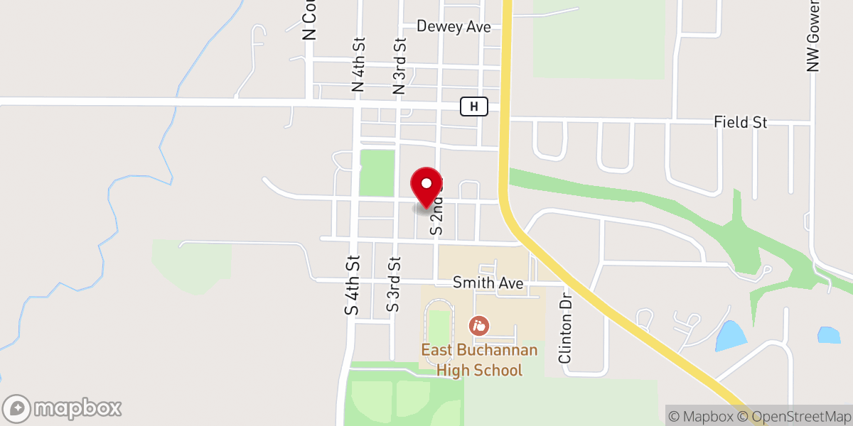 Map showing location of First Baptist Church Gower
