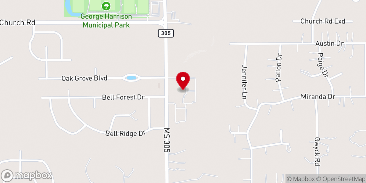 Map showing location of LaBelle Haven Baptist Church