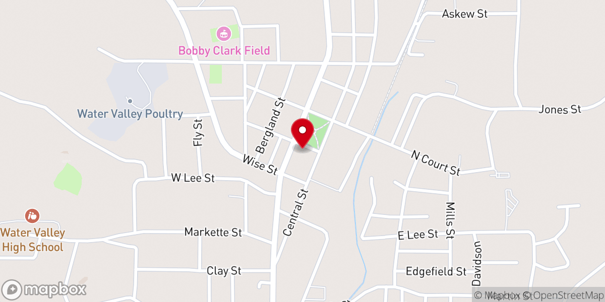 Map showing location of First Christian Church