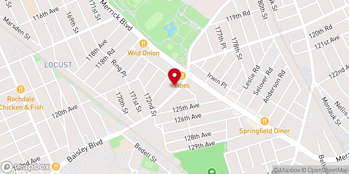 Map showing location of Trinity Lutheran Church Of Locust Manor