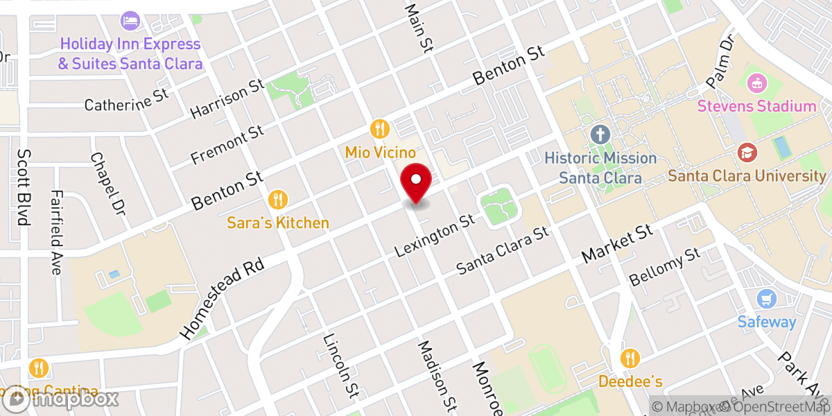 Map showing location of Our Mother of Perpetual Help Chapel