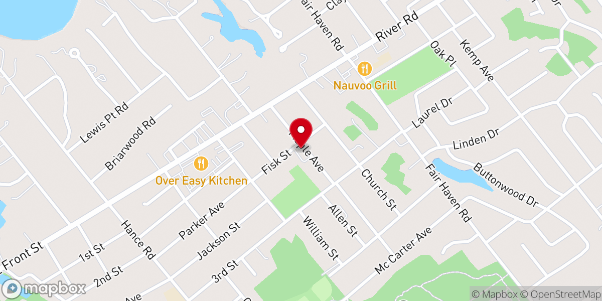 Map showing location of Fisk Chapel African Methodist Episcopal Church