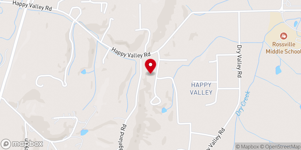 Map showing location of Bible Baptist Church