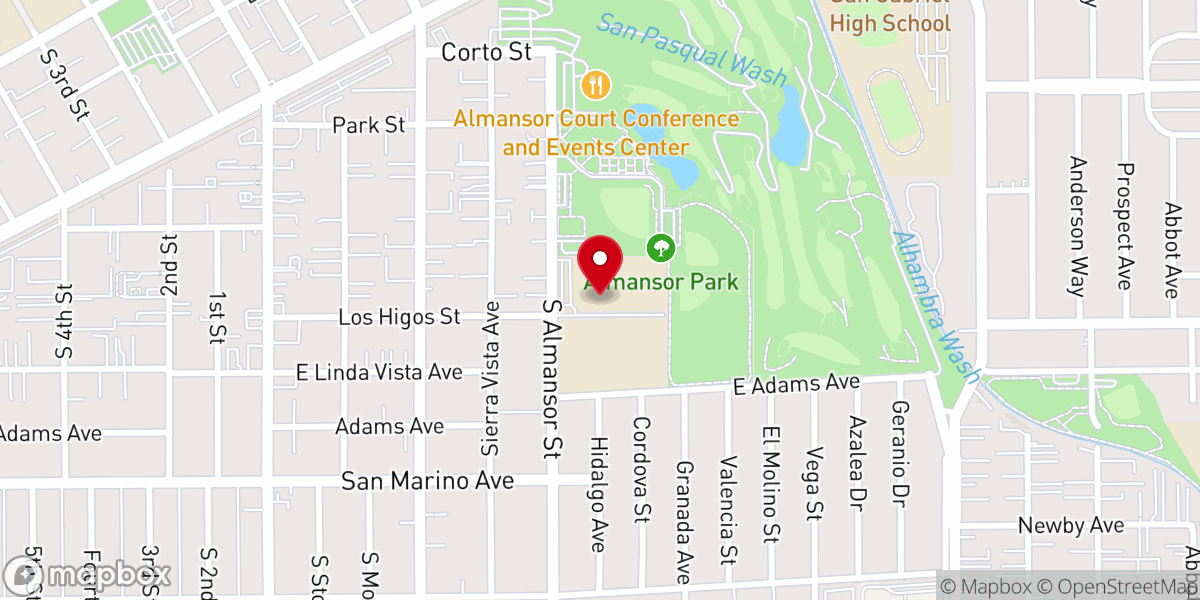 Map showing location of Emmaus Lutheran Church