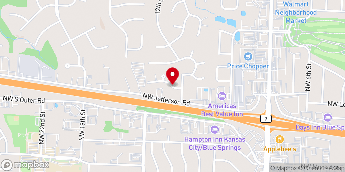 Map showing location of Capernaum Missionary Baptist