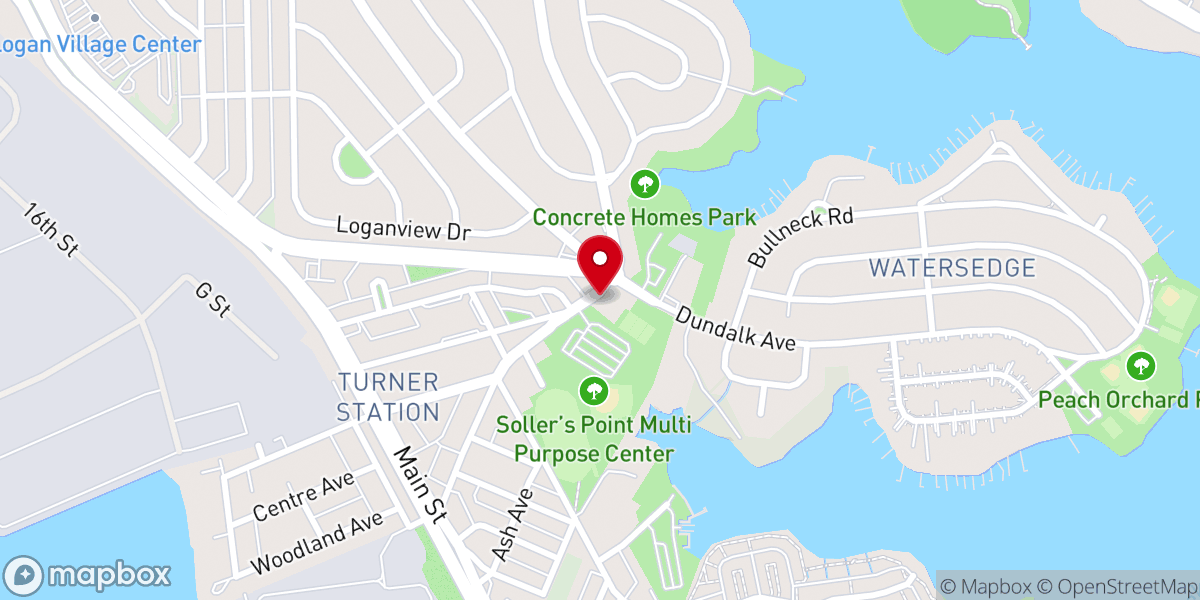 Map showing location of Our Lady of Lavang Church