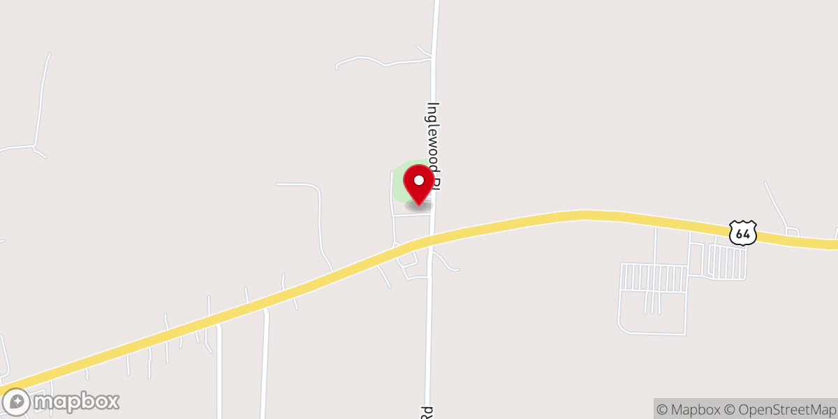 Map showing location of Gray's Creek Church