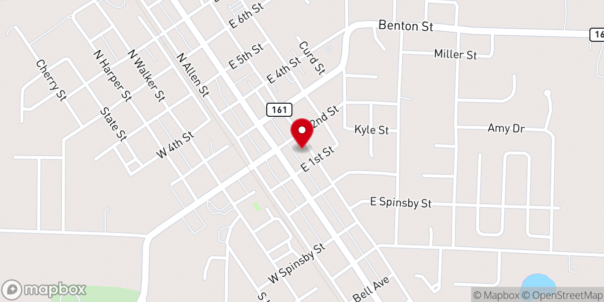 Map showing location of Faith Baptist Church Recreational Building and God is Good Center for the Flock