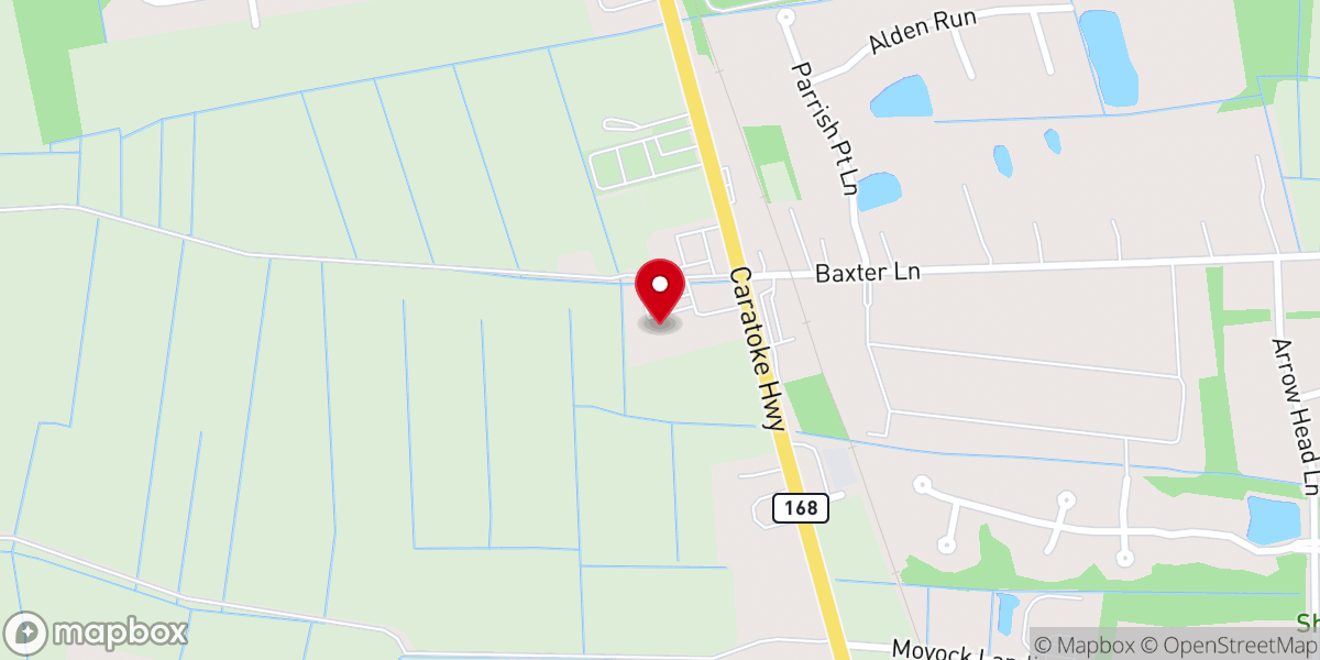 Map showing location of 268 Caratoke Hwy