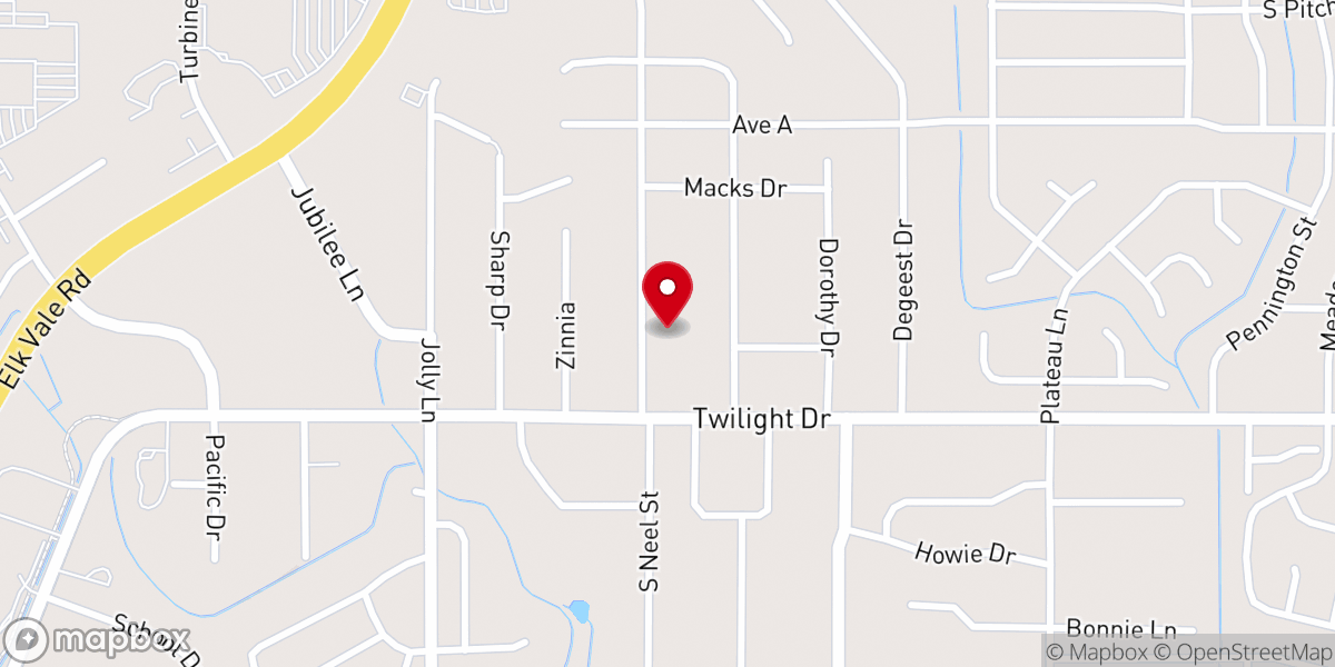 Map showing location of Rapid Valley Faith Baptist Church