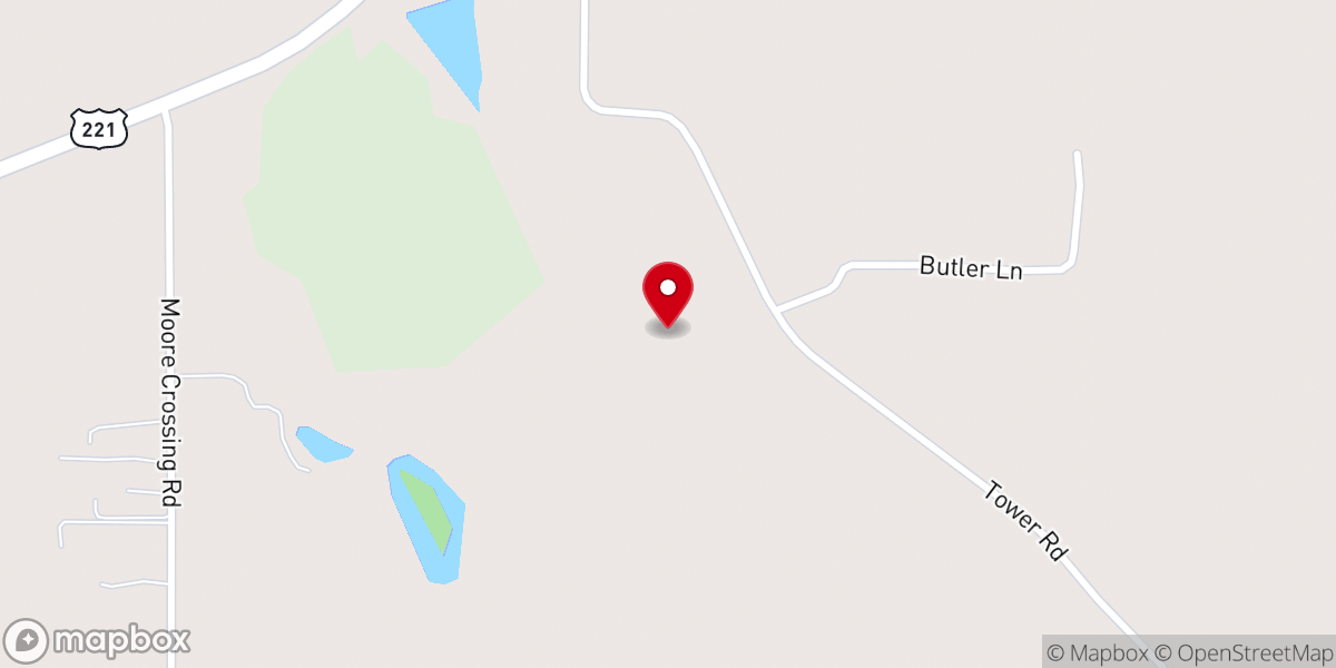 Map showing location of Good Hope Christian Church