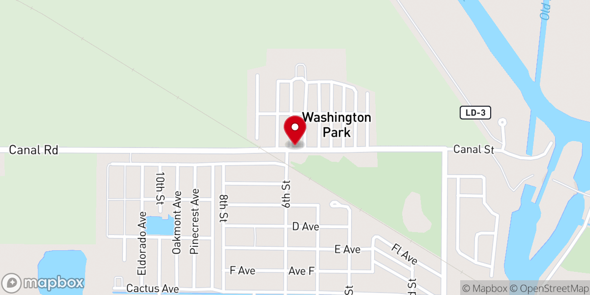 Map showing location of Bethel African Methodist Epsicopal Church - Moore Haven
