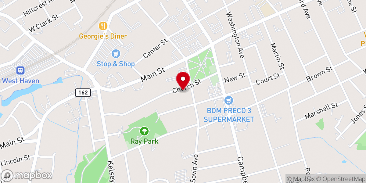 Map showing location of Wesley United Methodist Church