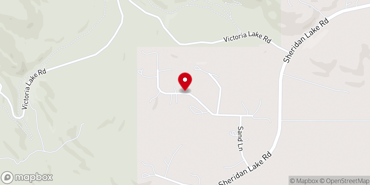 Map showing location of Grace Bible Church of the Black Hills Inc