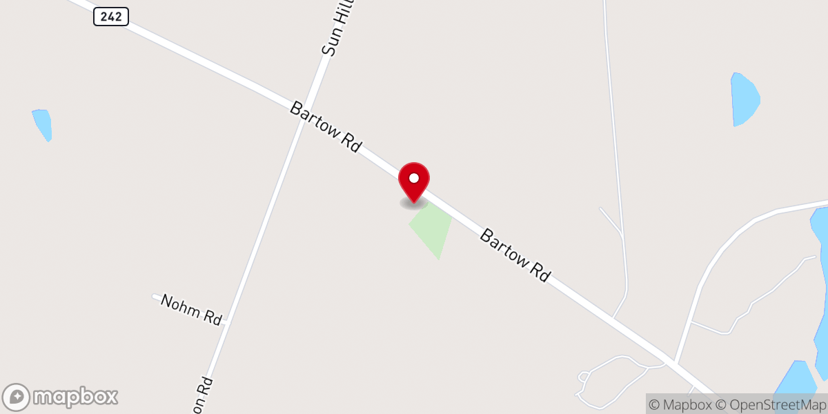 Map showing location of Green Grove Church