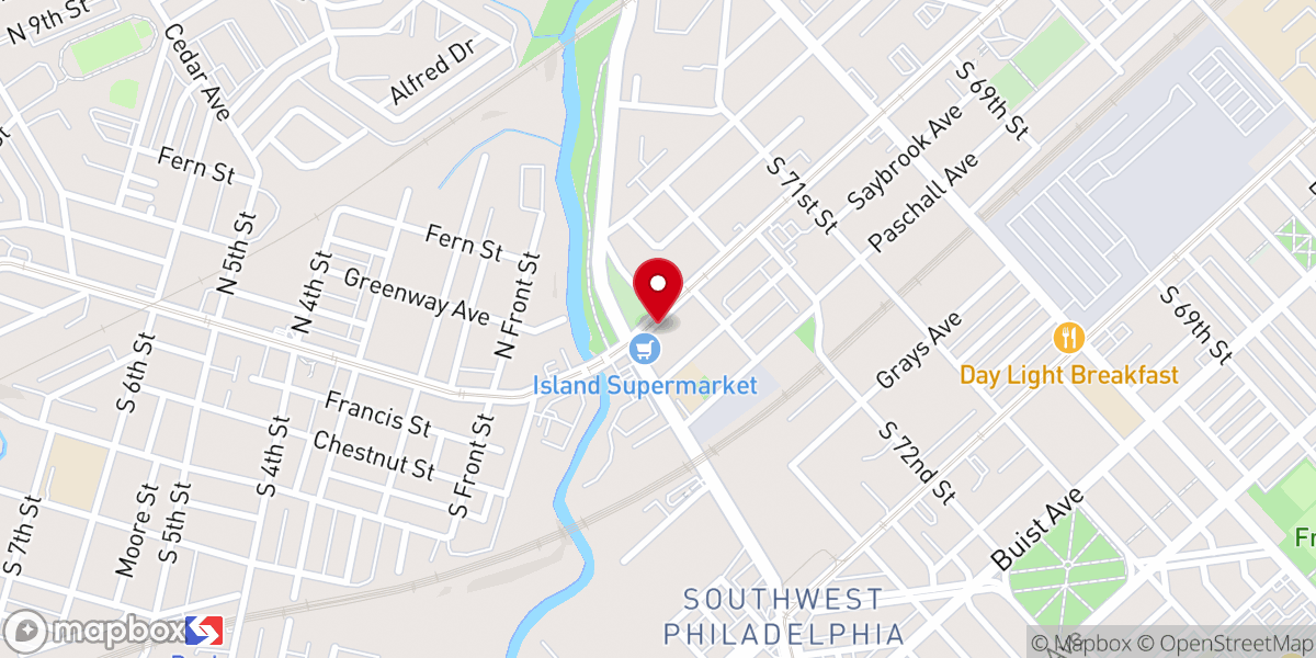 Map showing location of New Beginnings Church of Christ