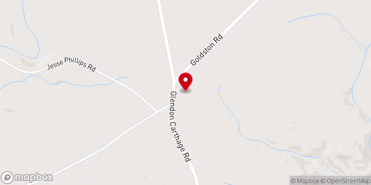 Map showing location of High Falls Mennonite Church