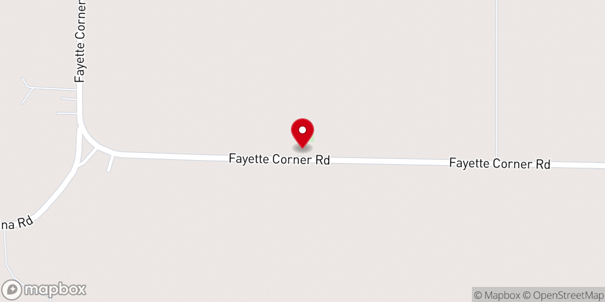 Map showing location of Whiteville Mennonite Church