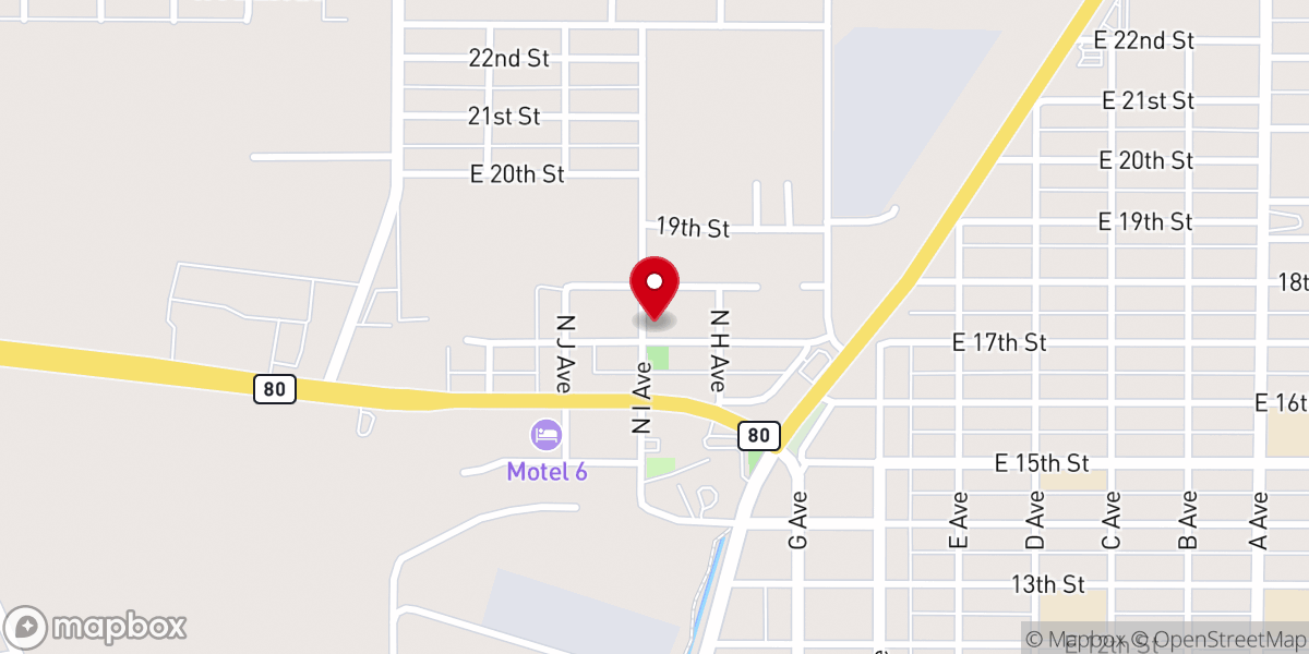 Map showing location of Sacred Heart Chapel