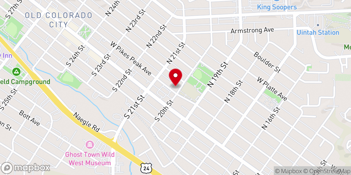 Map showing location of Fellowship Bible Church