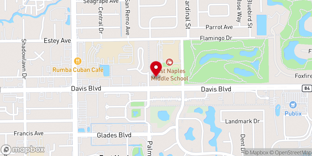 Map showing location of St Paul's Episcopal Church