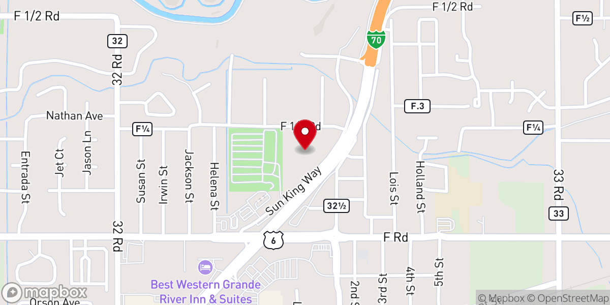 Map showing location of Clifton Christian Church Food Bank