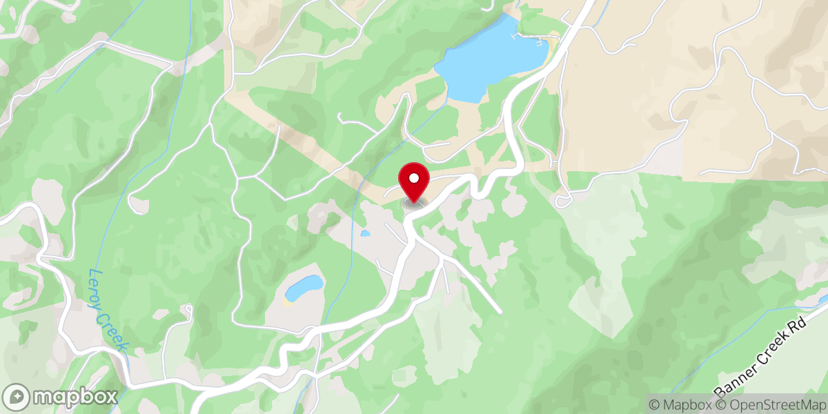Map showing location of Arbor Dale Church