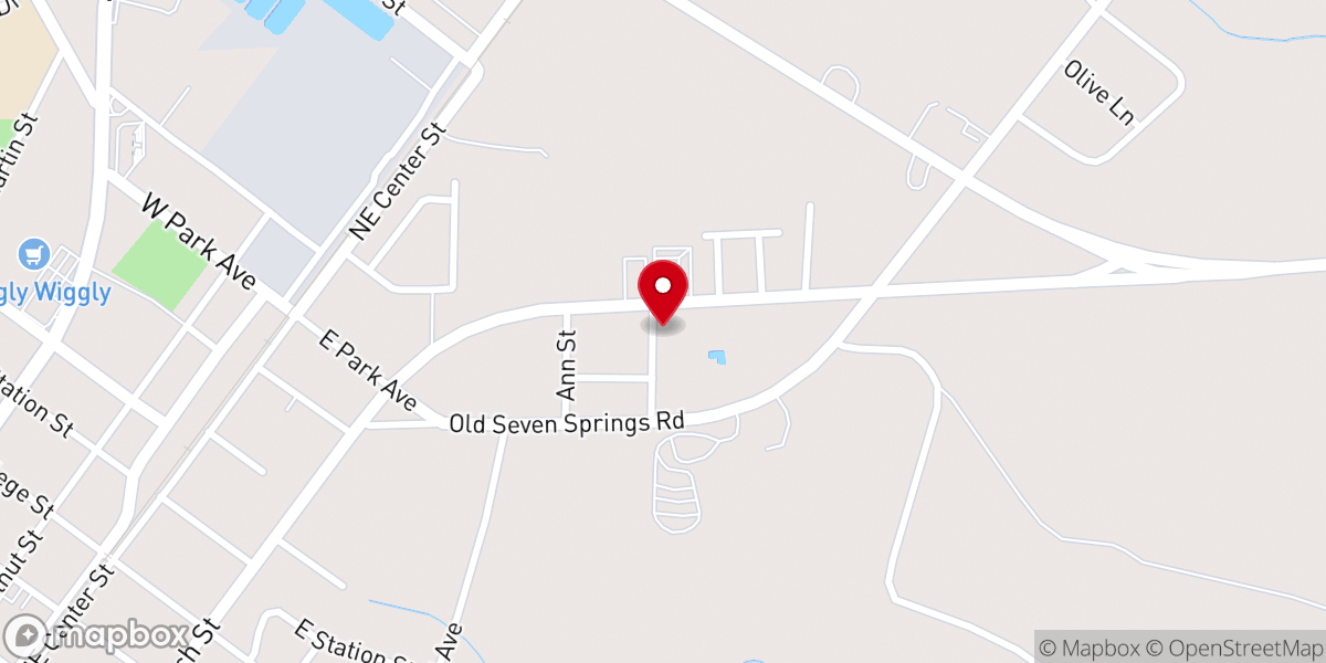 Map showing location of Salem Church