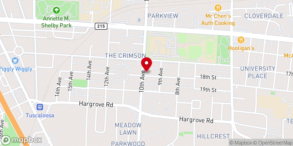 Map showing location of St John Baptist Church