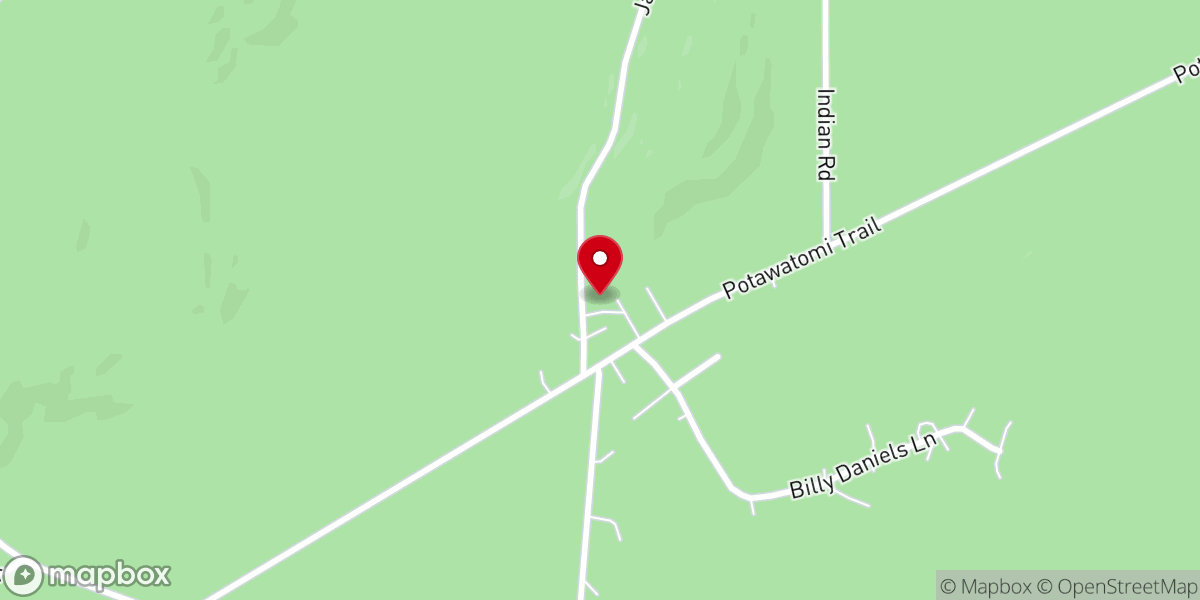 Map showing location of Lake Lucerne Gospel Chapel