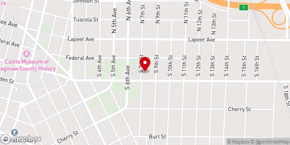 Map showing location of New Life Ministries