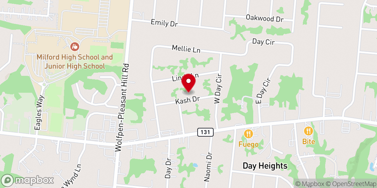 Map showing location of Tim Green Ministries