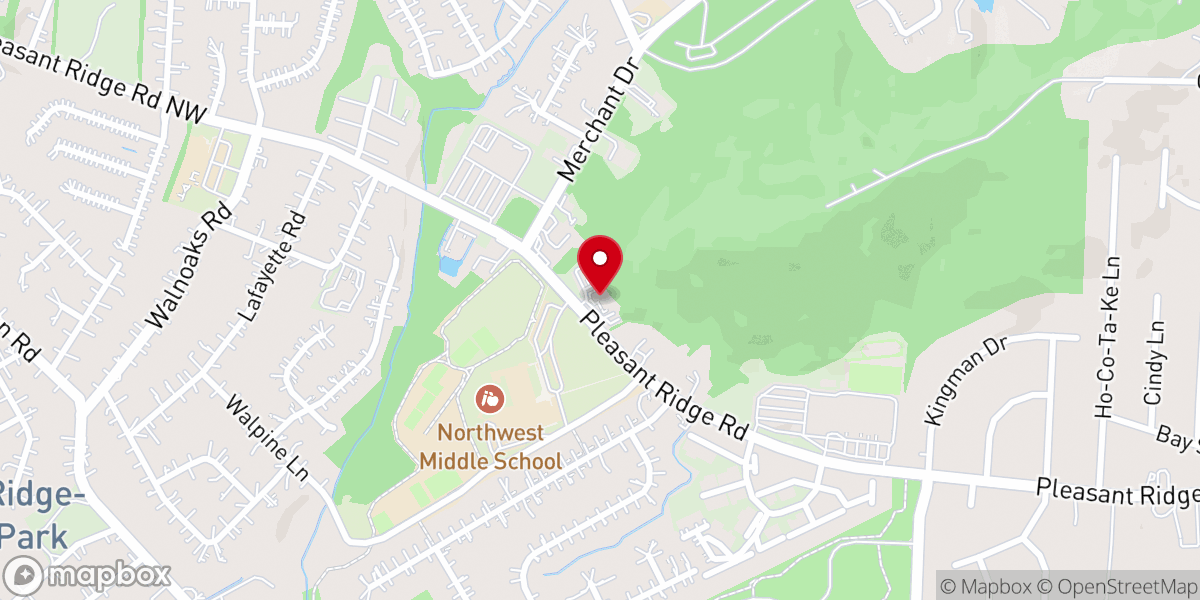 Map showing location of Northwest Church of God