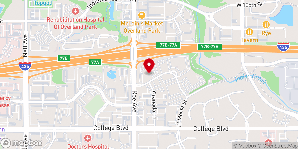 Map showing location of Baptist Church Elm Spring
