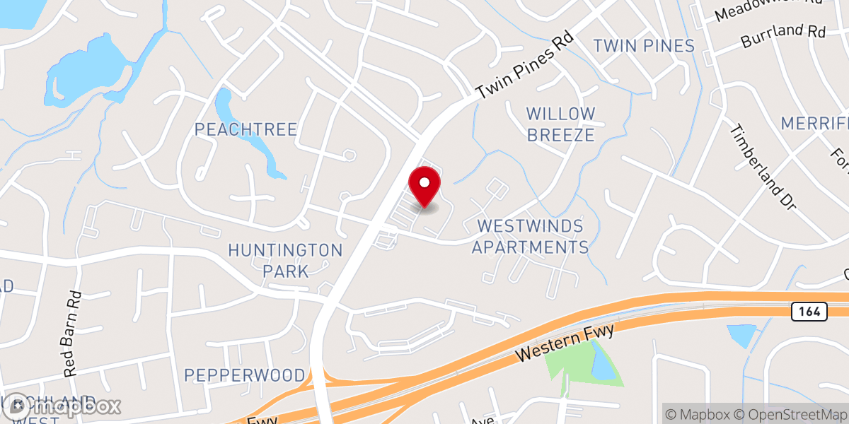 Map showing location of Impact Church West