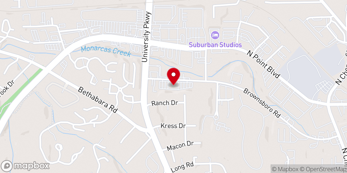 Map showing location of Hope Community Church