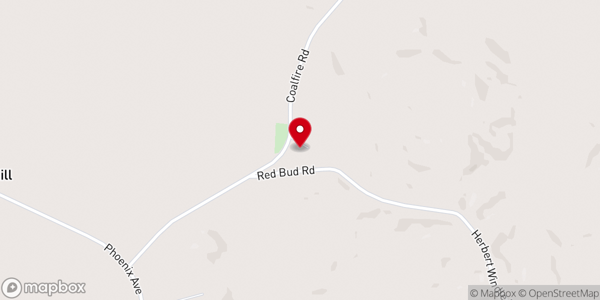 Map showing location of Union Hill Freewill Baptist Church