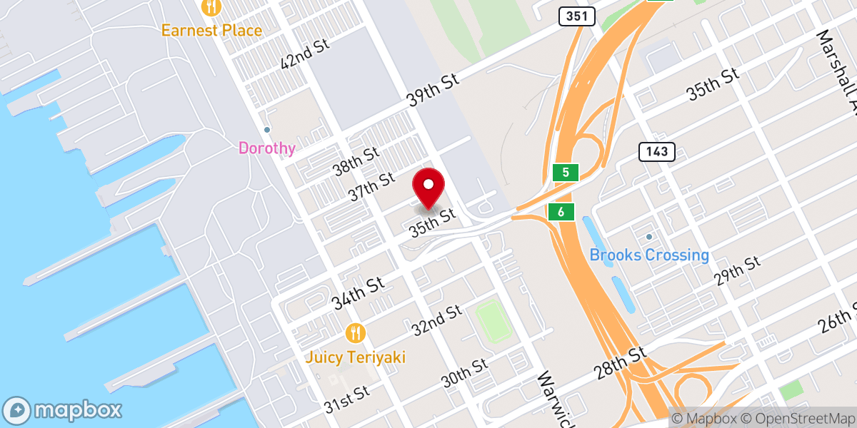 Map showing location of New Covenant Baptist Church