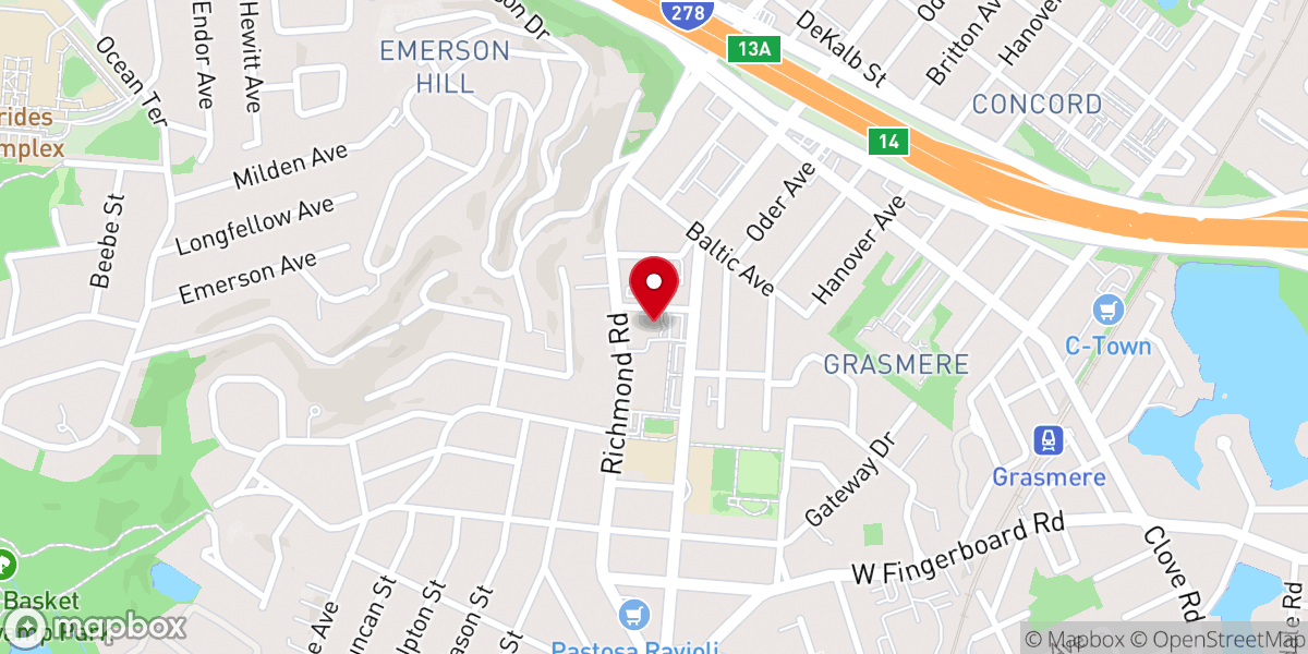Map showing location of Christian Pentecostal Church - Food Distribution Center