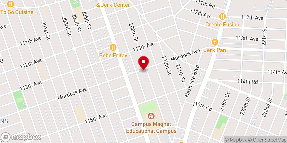Map showing location of First Faith Baptist Church