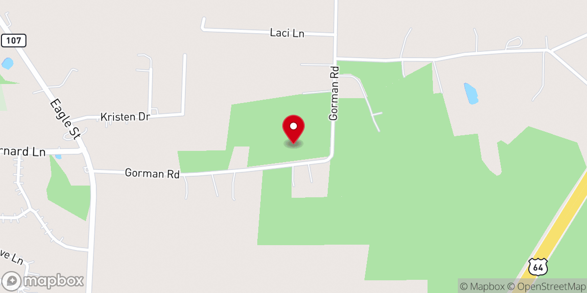 Map showing location of Mars Hill Church of Christ