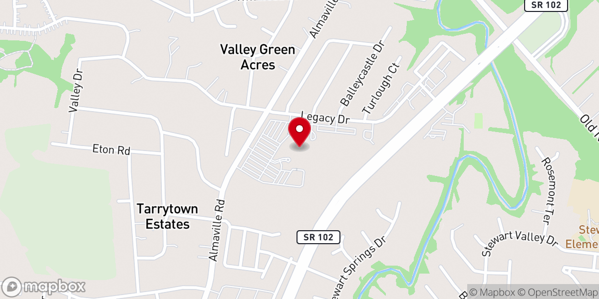 Map showing location of LifePoint Church
